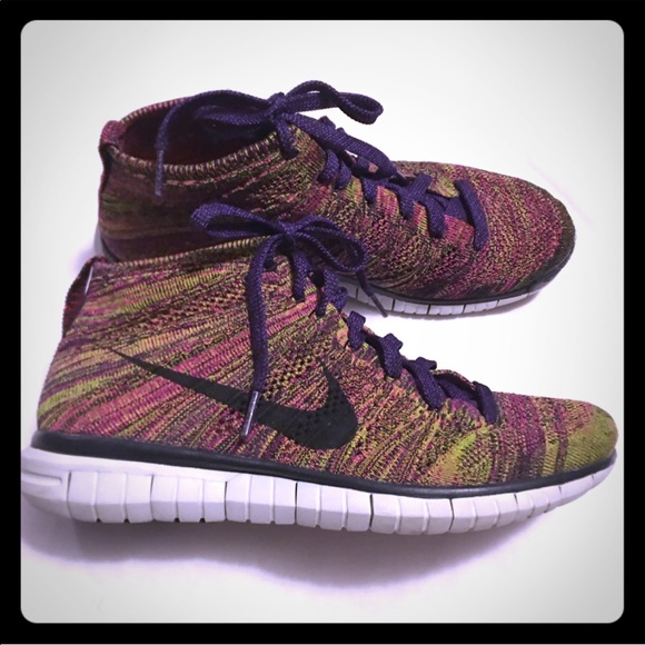 HOT Nike Shoes Nike Free Flyknit Chukka Grand Purple Nike